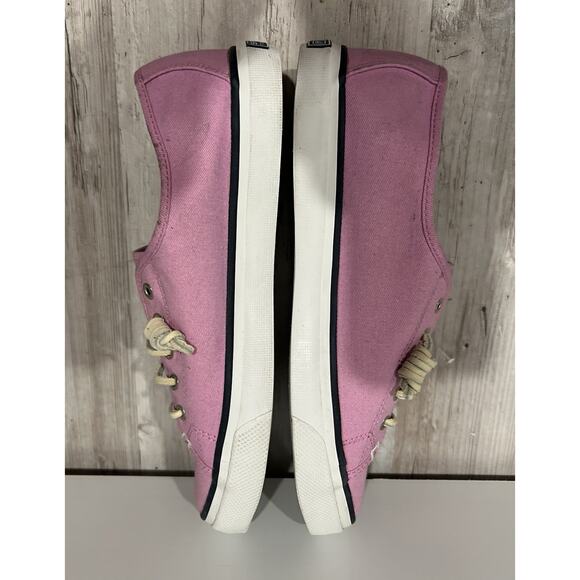 Sperry Top-Sider Women’s 9M Canvas Purple Slip On -Lace Up Casual Boat Sneakers - Picture 11 of 12
